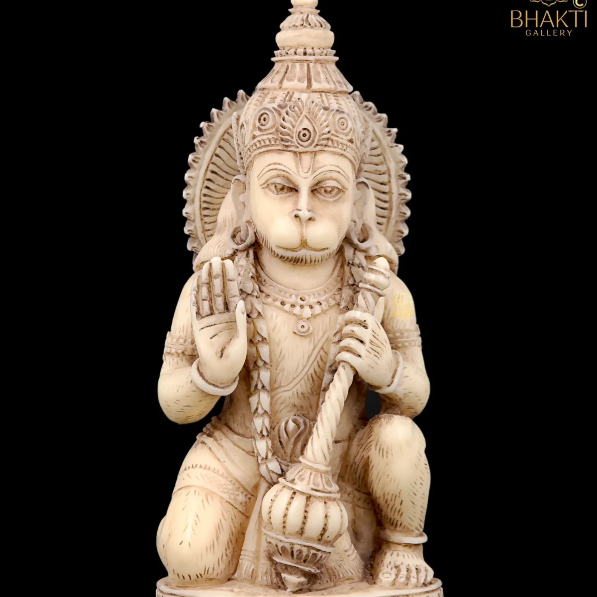 Small Lord Hanuman Statue (14 cm) – Bajrangbali Mini Idol | Hindu Monkey God of Strength, Devotion & Bhakti